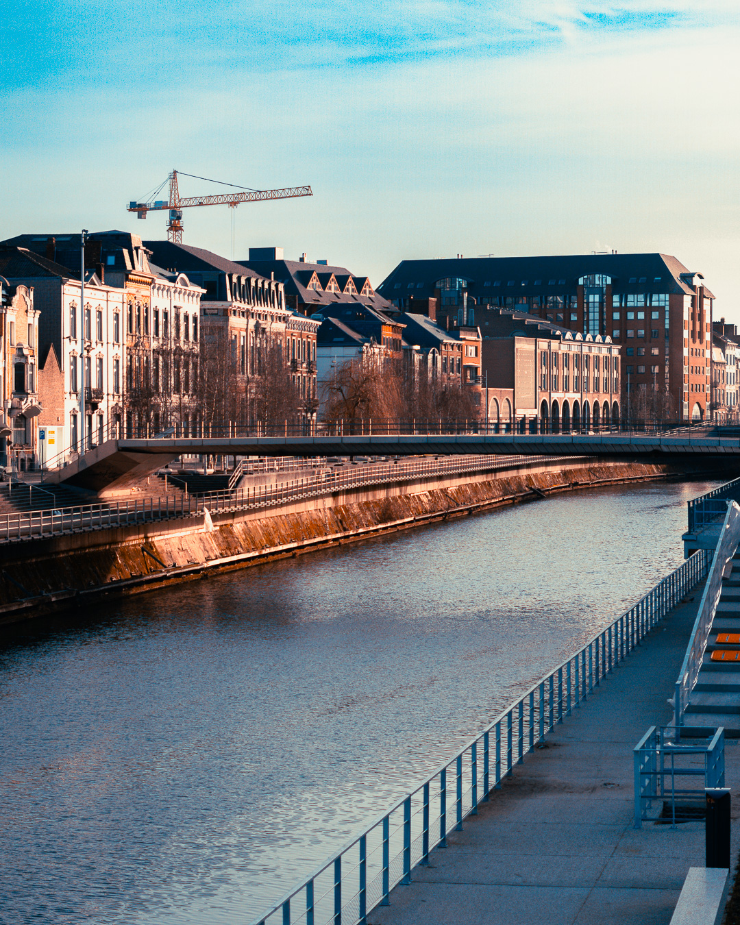 Charleroi town bridge