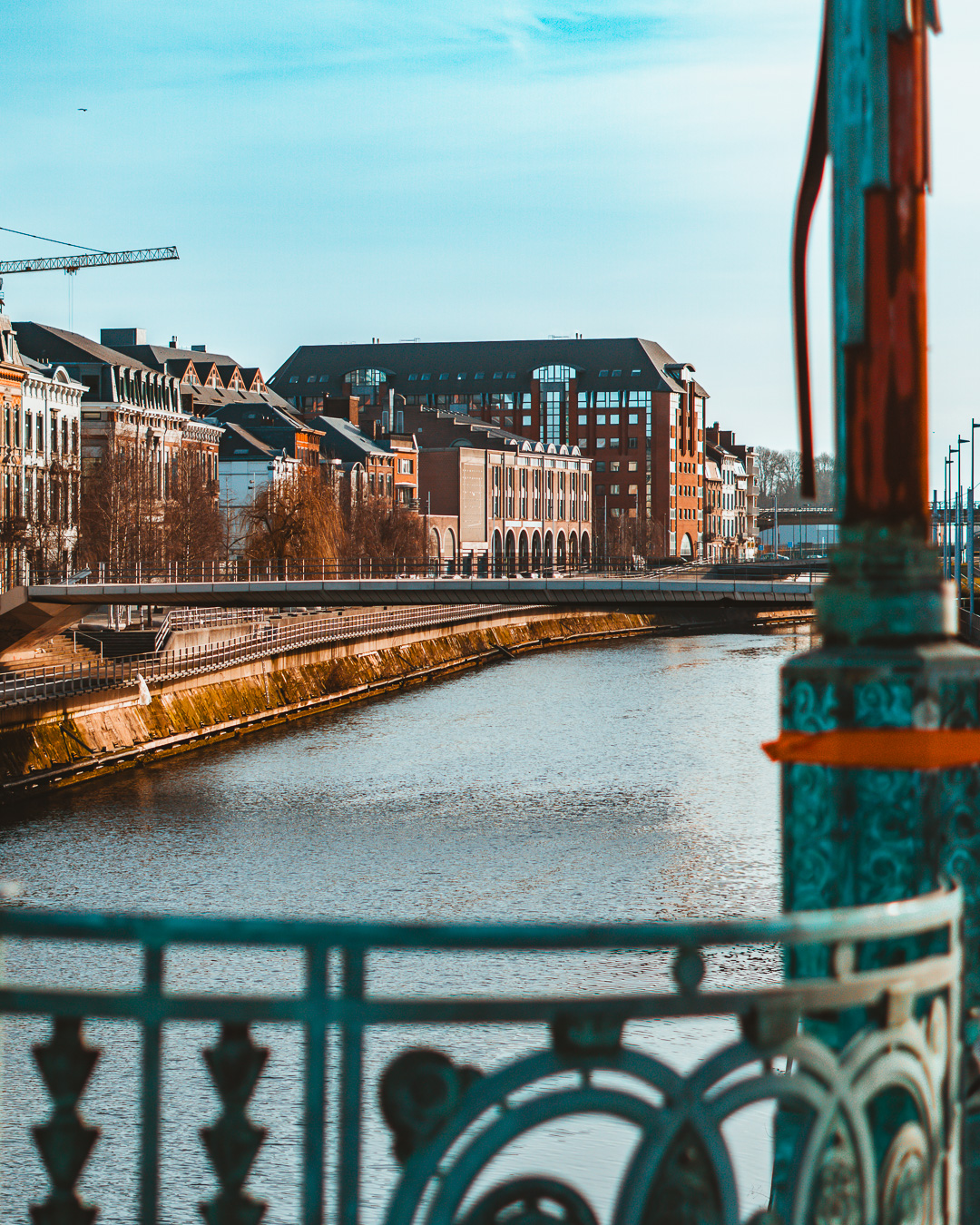 View from a bridge in Charleroi