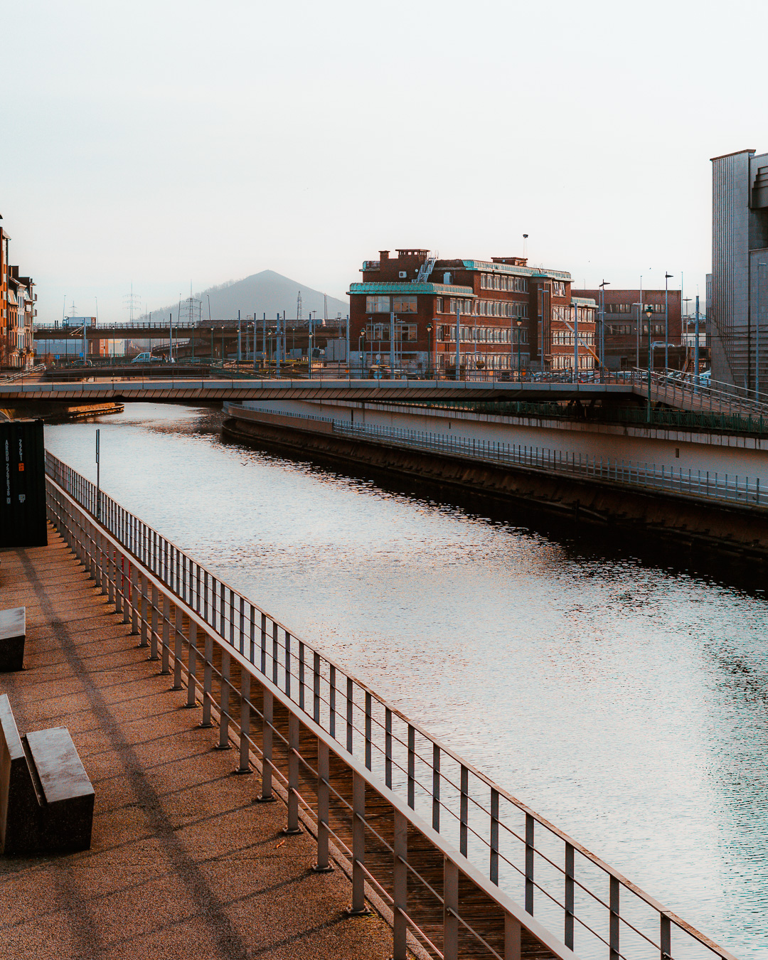 View from a bridge in Charleroi