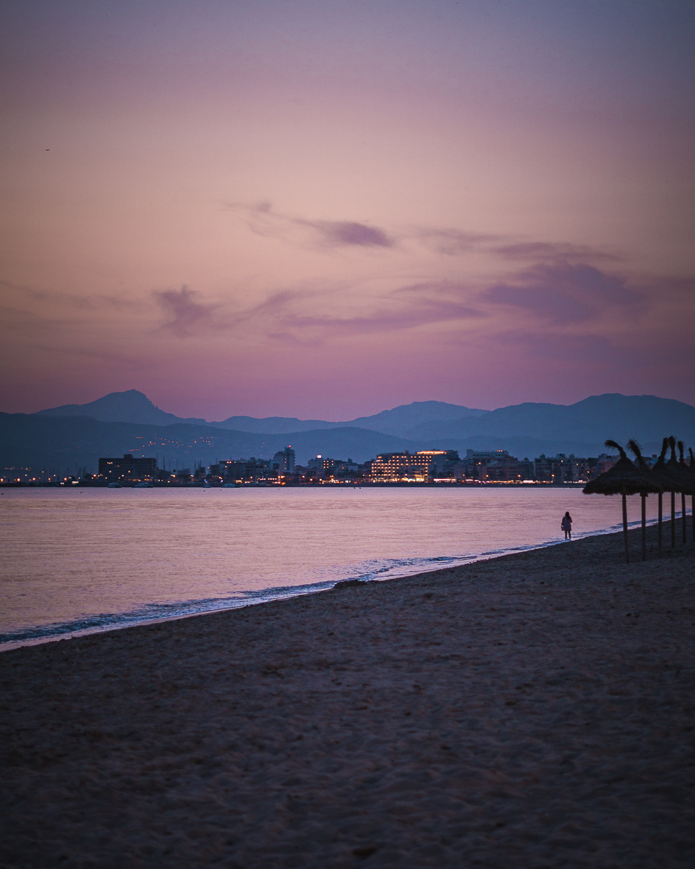 Sunset on the beach